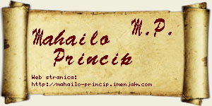 Mahailo Princip vizit kartica